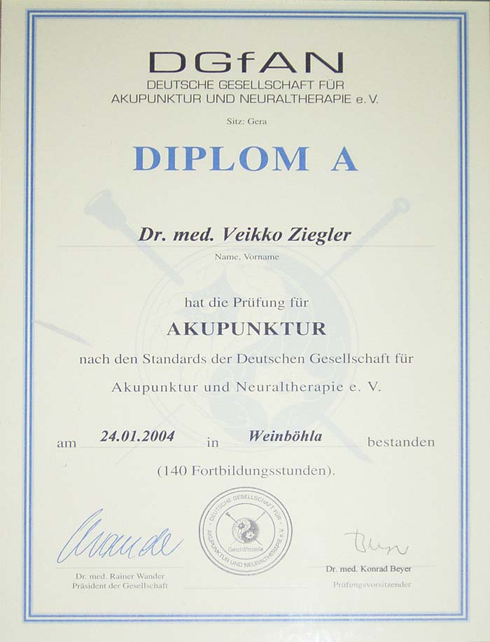 DGfAN Diplom A